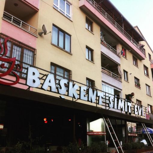  başkent simit evi cafe tabelası