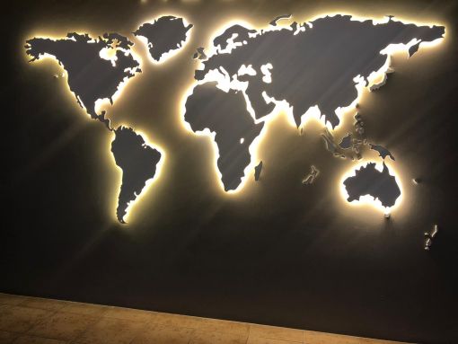  ışıklı dünya haritası imalatı